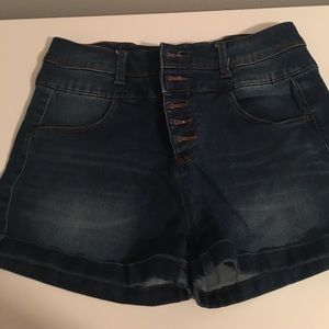High waisted Jean shorts